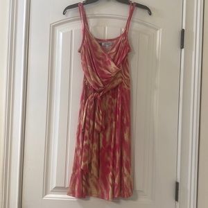 Pink spaghetti strap sun dress